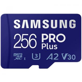 Tarjeta de Memoria Samsung PRO Plus 2021 256GB microSD XC/ Clase 10/ 160MBs - Imagen 1