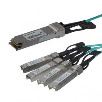 Cable Breakout de 5m QSFP+ Activo Óptico Compatible con Cisco QSFP-4X10G-AOC5M - 40 GbE - Imagen 1