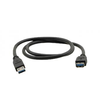 USB-A (M) to USB-A (F) 3.0, 1.6m cable USB 1,6 m USB 3.2 Gen 1 (3.1 Gen 1) USB A Negro - Imagen 1