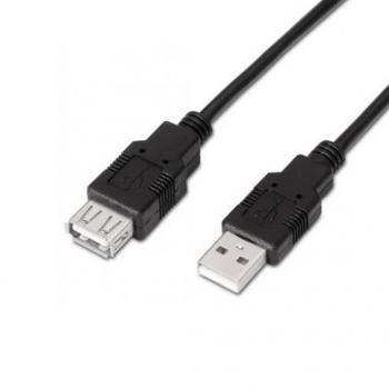 CABLE EXTENSOR USB(A) 2.0 A USB(A) 2.0 AISENS 1M NEGRO - Imagen 1