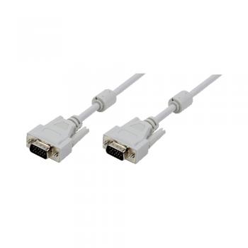 D-Sub, 3 m cable VGA VGA (D-Sub) Gris - Imagen 1