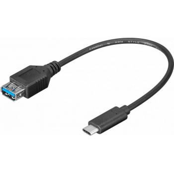 TCOCUSB3102 cable USB 0,2 m USB 3.2 Gen 1 (3.1 Gen 1) USB C USB A Negro - Imagen 1