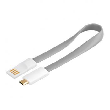 USB 2.0 A/micro-B 0.2m cable USB 0,2 m USB A Micro-USB B Gris - Imagen 1