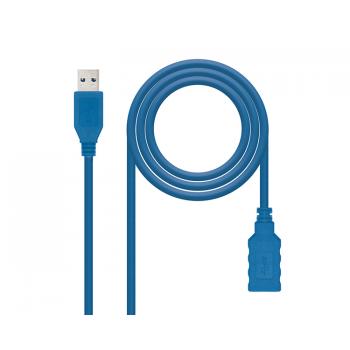 Cable Usb Tipo A/m - A/h 1 M Azul Nanocable - Imagen 1