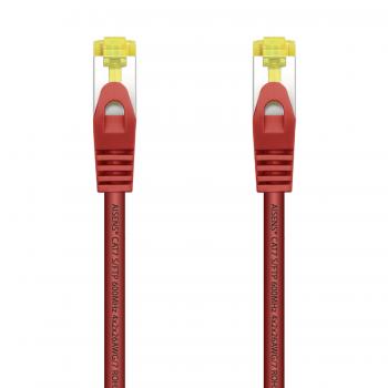 Cable De Red Latiguillo RJ45 LSZH Cat.7 600 MHz S/FTP PIMF AWG26, Rojo, 1.0 m - Imagen 1