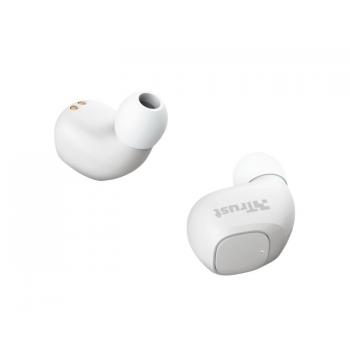 Auriculares Nika Compact Bluetooth White Trust - Imagen 1