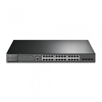 TL-SG3428MP switch Gestionado L2/L2+ Gigabit Ethernet (10/100/1000) Energía sobre Ethernet (PoE) Negro - Imagen 1