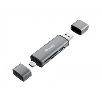 245460 lector de tarjeta USB 3.2 Gen 1 (3.1 Gen 1) Type-A/Type-C Gris - Imagen 1