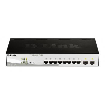 DGS-1210-10P switch Gestionado L2 Gigabit Ethernet (10/100/1000) Energía sobre Ethernet (PoE) 1U Negro - Imagen 1
