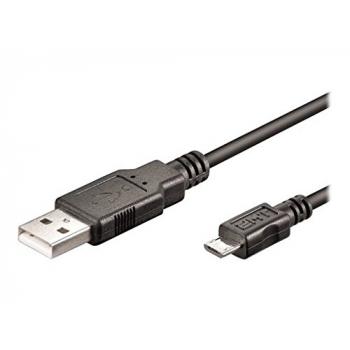 EW-UAB-005-MC cable USB 0,5 m USB 2.0 Micro-USB A USB A Negro - Imagen 1