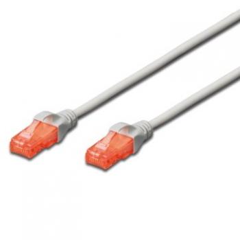 EW-6U-005 cable de red Gris 0,5 m Cat6 U/UTP (UTP) - Imagen 1