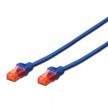 EW-6U-010 cable de red Azul 1 m Cat6 U/UTP (UTP) - Imagen 1