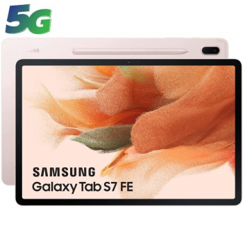 Tablet Samsung Galaxy Tab S7 FE 12.4'/ 4GB/ 64GB/ 5G/ Rosa - Imagen 1
