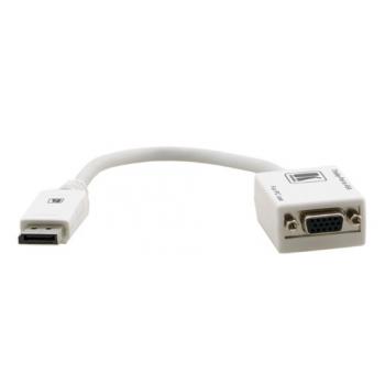 DP - D-Sub 0.3m 0,3 m DisplayPort VGA (D-Sub) Blanco - Imagen 1