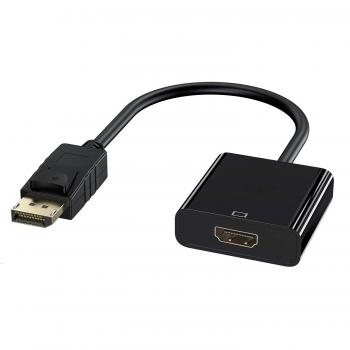 EC1455 adaptador de cable de vídeo 0,15 m DisplayPort HDMI Negro - Imagen 1