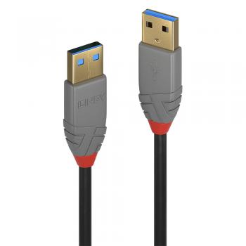 36753 cable USB 3 m USB 3.2 Gen 1 (3.1 Gen 1) USB A Negro, Gris - Imagen 1
