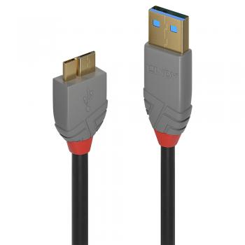36765 cable USB 0,5 m USB 3.2 Gen 1 (3.1 Gen 1) USB A Micro-USB B Negro - Imagen 1