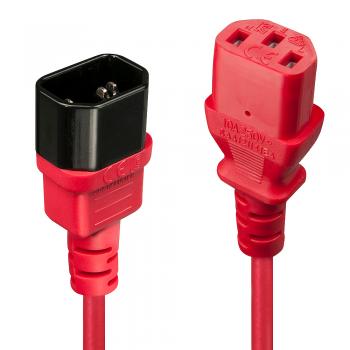 30478 cable de transmisión Rojo 2 m C14 acoplador C13 acoplador - Imagen 1