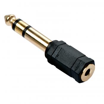 35620 cambiador de género para cable 6.3mm 3,5mm Negro - Imagen 1