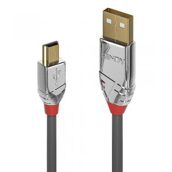 36632 cable USB 2 m USB 2.0 USB A Mini-USB B Gris - Imagen 1