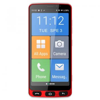E500i Easy Smart 14 cm (5.5") SIM doble Android 10.0 4G USB Tipo C 1 GB 16 GB 2400 mAh Rojo - Imagen 1