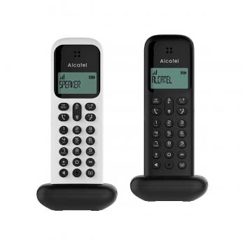 Teléfono inalámbrico DECT Alcatel D285 DUO Negro/Blanco (White / Black) - Imagen 1