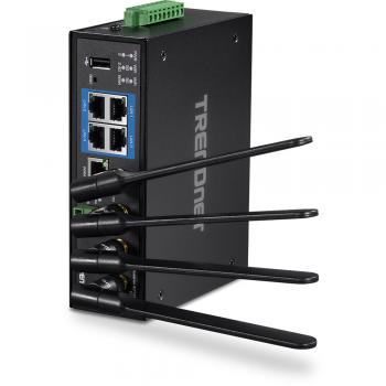 TI-W100 router inalámbrico Gigabit Ethernet Doble banda (2,4 GHz / 5 GHz) 3G 5G 4G Negro - Imagen 1