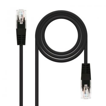 Cable de Red RJ45 UTP Nanocable 10.20.0400-L30 Cat.6/ 30cm/ Negro - Imagen 1
