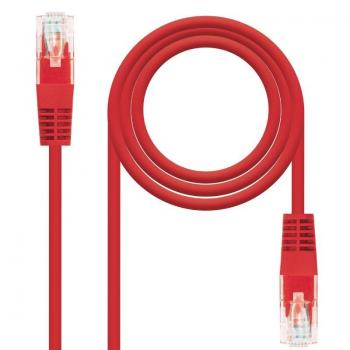 Cable de Red RJ45 UTP Nanocable 10.20.0400-L30 Cat.6/ 30cm/ Rojo - Imagen 1