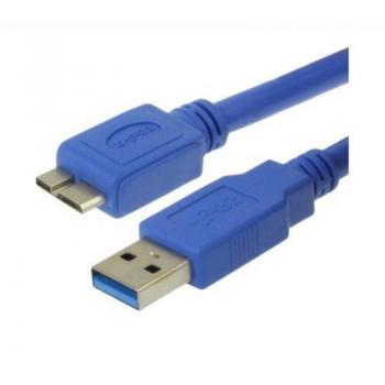 Cable USB 3.0 3GO CMUSB3.0/ USB Macho - MicroUSB Macho/ 2m/ Azul - Imagen 1