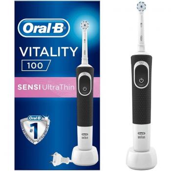 Cepillo Dental Braun Oral-B Vitality D100 Sensi Ultra Thin/ Negro - Imagen 1