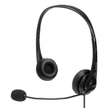 20432 auricular y casco Auriculares Alámbrico Oficina/Centro de llamadas Negro - Imagen 1
