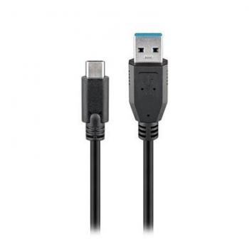 CABLE USB(A) 3.0 A USB(C) 3.0 GOOBAY 2M NEGRO - Imagen 2