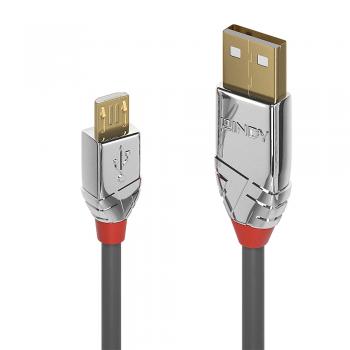 36651 cable USB 1 m USB 2.0 USB A Micro-USB B Gris - Imagen 1