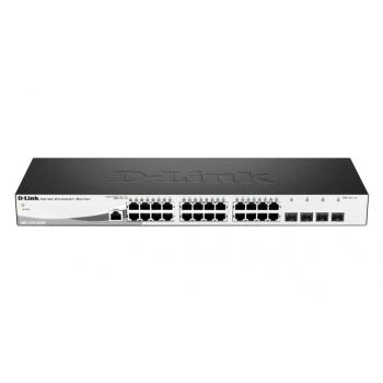DGS-1210-28/ME switch Gestionado L2 Gigabit Ethernet (10/100/1000) 1U Negro - Imagen 1