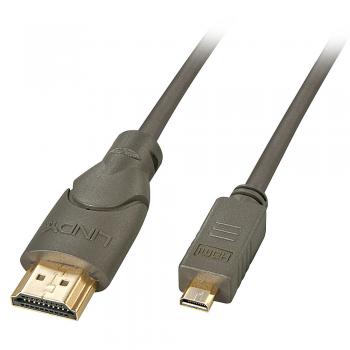 41353 cable HDMI 2 m HDMI tipo A (Estándar) HDMI tipo D (Micro) Negro, Oro - Imagen 1