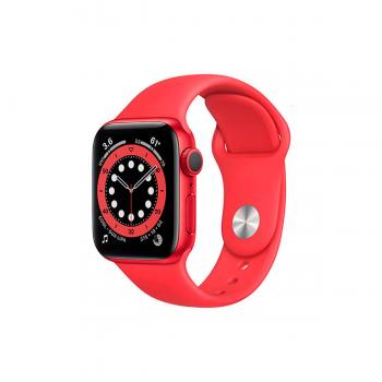 Apple Watch Series 6 (GPS), 40mm Aluminio (PRODUCT) RED y correa deportiva Roja - Imagen 1