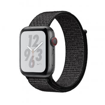 Apple Watch Series 4 Nike+ GPS + Cellular 44 mm Gris espacial y correa Loop Nike Sport Negra MTXL2TY/A - Imagen 1