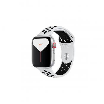 Apple Watch Nike Series 5 GPS + Cellular, 44mm Aluminio Plata y correa deportiva platino puro/negro MX3E2TY/A - Imagen 1
