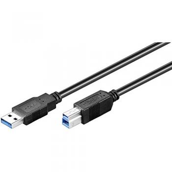EW-100103-010-N-P cable USB 1 m USB 3.2 Gen 1 (3.1 Gen 1) USB A USB B Negro - Imagen 1