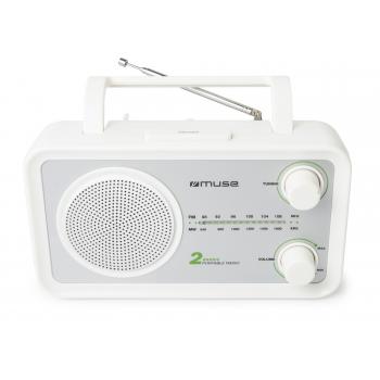 M-06 SW radio Portátil Analógica Plata, Blanco - Imagen 1