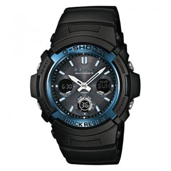 Reloj Analógico Digital Casio G-Shock Trend AWG-M100A-1AER/ 52mm/ Negro y Azul - Imagen 1