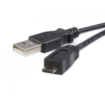 USB-CABLE-1 cable USB 0,914 m USB 2.0 USB A Micro-USB B Negro - Imagen 1