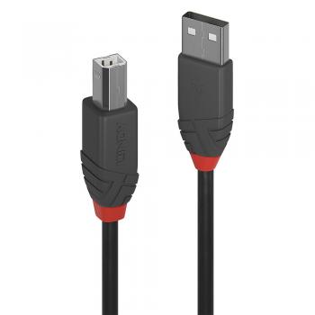 36670 cable USB 0,2 m USB 2.0 USB A USB B Negro, Gris