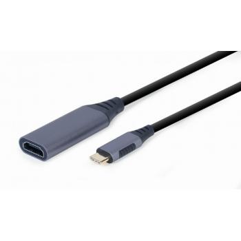 A-USB3C-HDMI-01 adaptador de cable de vídeo 0,15 m USB Tipo C HDMI tipo A (Estándar) Negro, Gris