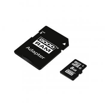 Tarjeta de memoria Goodram MicroSD 8GB Clase 4 con adaptador